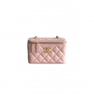 CHANEL MASTER VANITY CASE WAXY LEATHER (17*9.5*8cm)